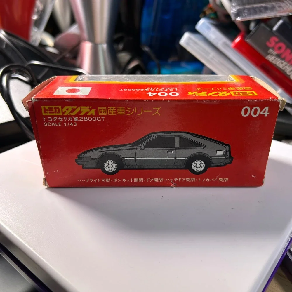 Tomica Dandy 004 Toyota Celica XX 2800GT Silver 1/43 Scale Diecast Japan Boxed